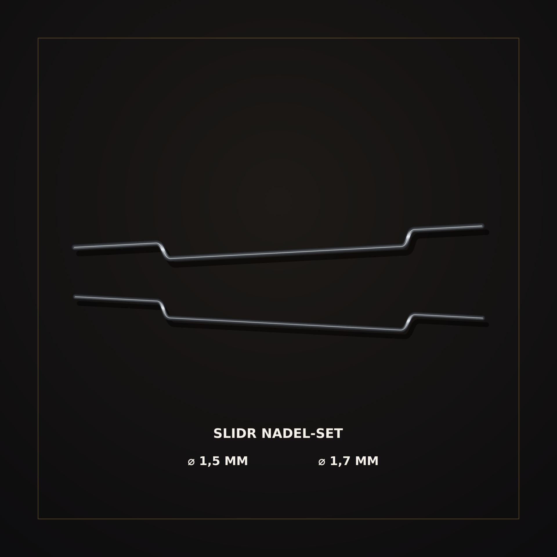 Slidr Nadel-Set – 2 Türfallennadeln in Ø 1,5 mm und Ø 1,7 mm